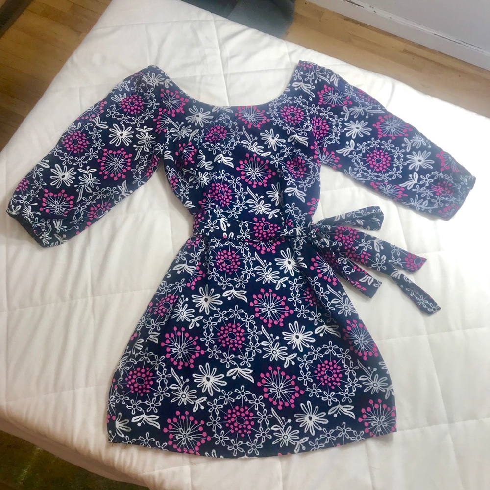 Halo Blue and Pink Circle Dress - Picture 4 of 7